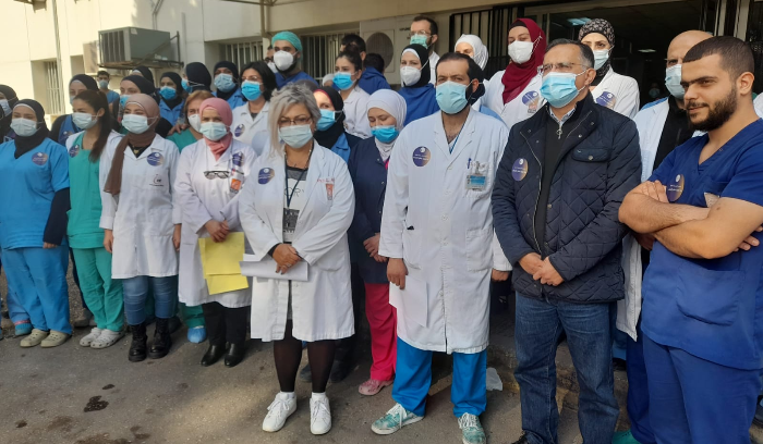 اعتصام للممرضين والممرضات في مستشفى طرابلس الحكومي