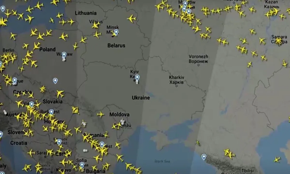 تحذير للطائرات من التحليق فوق أوكرانيا