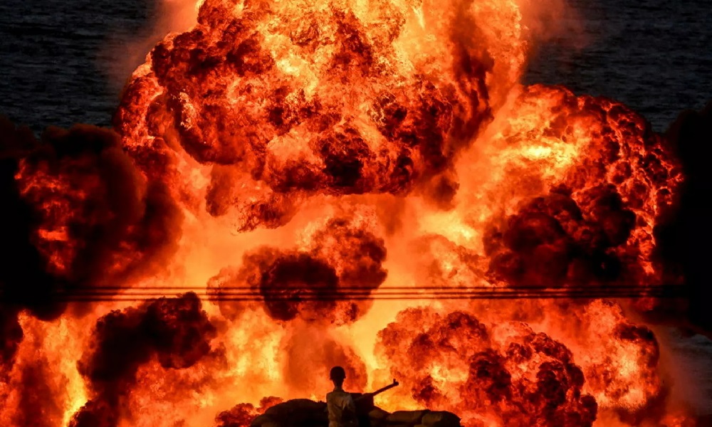 بالفيديو… حريق هائل في إيران!