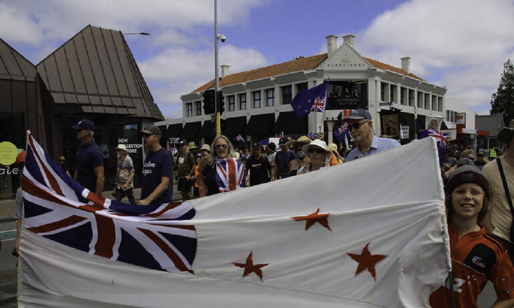 تظاهرات واسعة ضد التطعيم الإجباري في نيوزيلندا