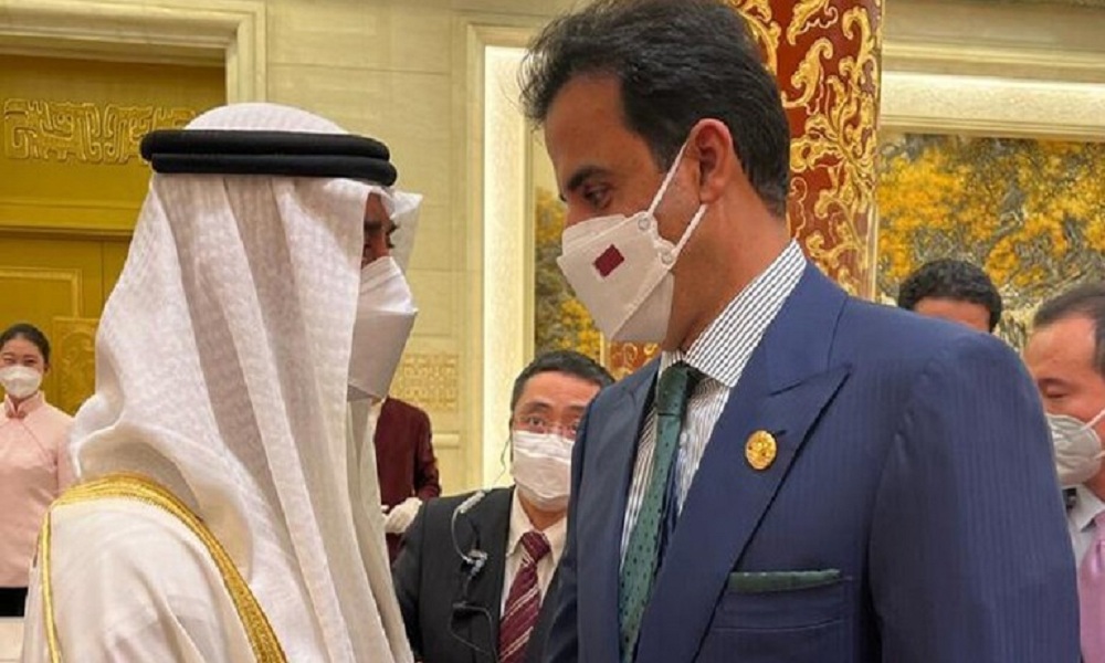 أمير قطر يلتقي ولي عهد أبو ظبي