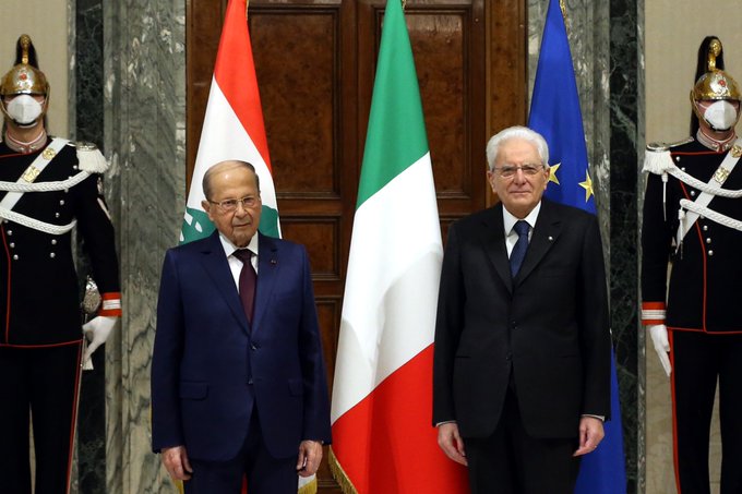 دعم ايطالي للبنان … عون: آن الاوان لاعتماد خطة تنمية
