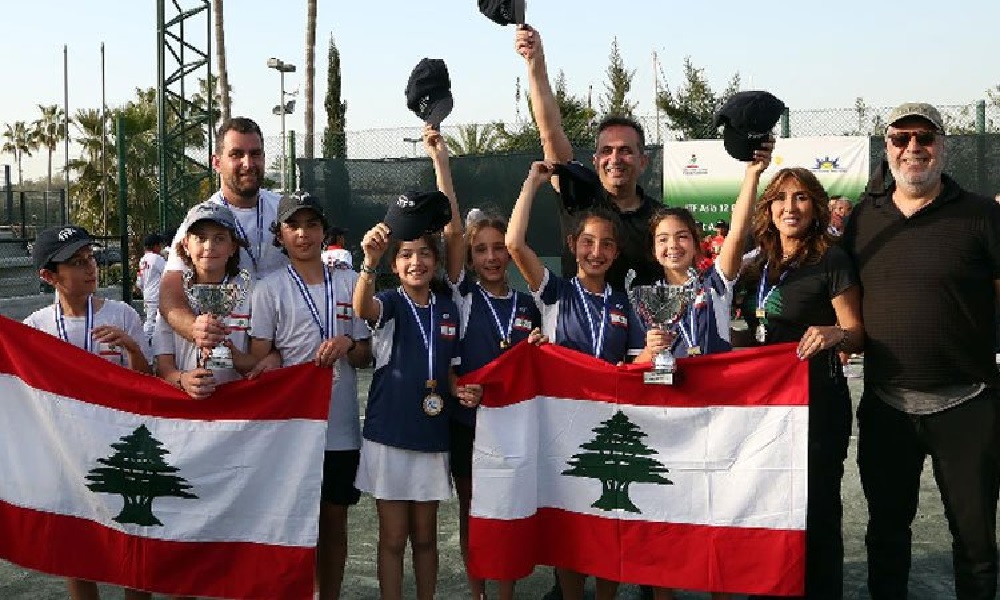 لبنان بطل غرب آسيا للاناث في التنس