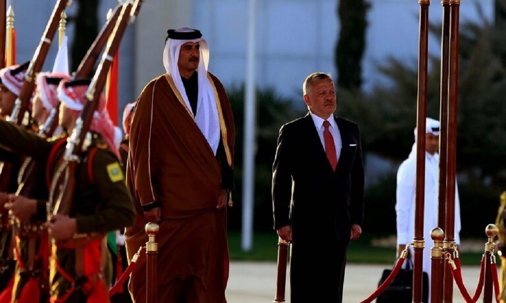مكالمة بين أمير قطر والعاهل الأردني