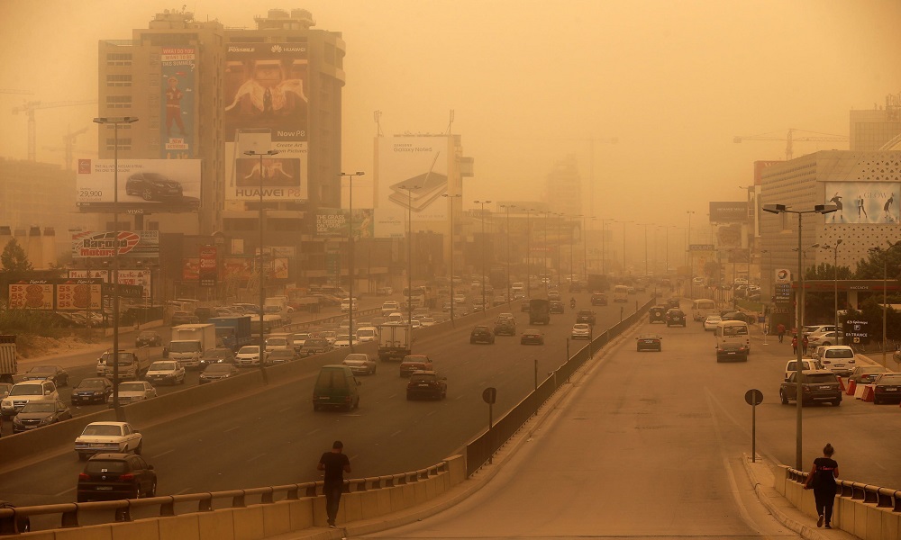 عاصفة غبار عالية التلوث بطريقها إلى لبنان؟