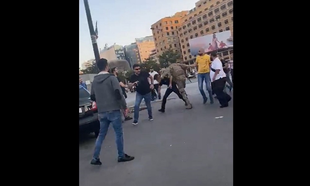 إشكال خلال تظاهرة في بيروت.. والجيش يوضح (فيديو)