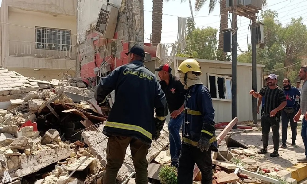 انهيار مطعم في العراق… وسقوط إصابات