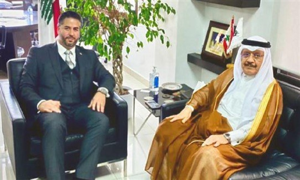 سلام بحث مع سفير قطر في التعاون