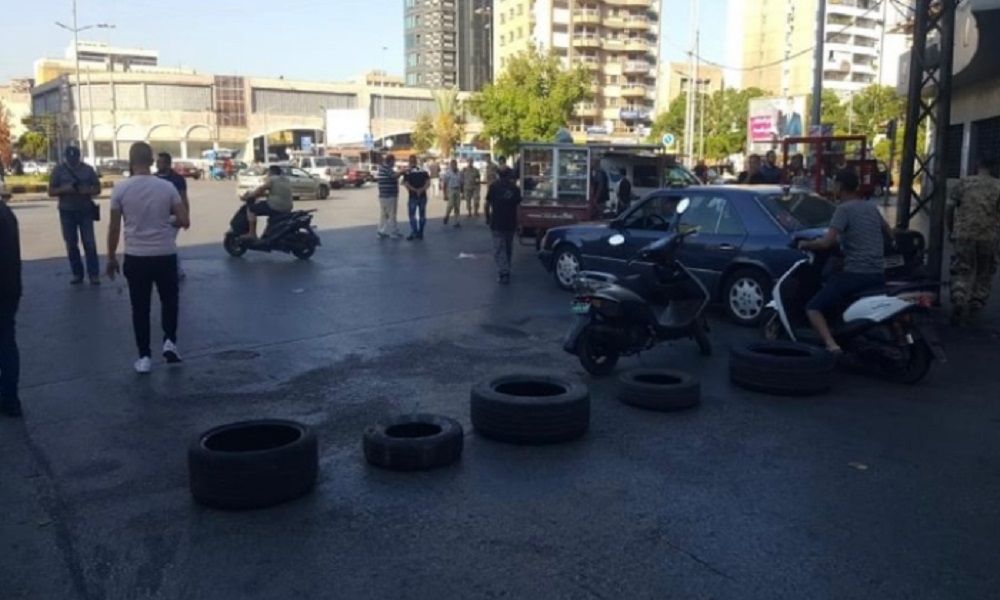 قطع عدد من الطرق في طرابلس