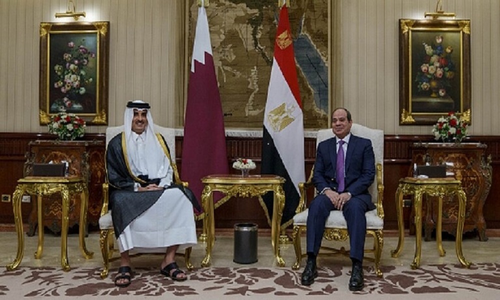 أمير قطر يهنئ السيسي