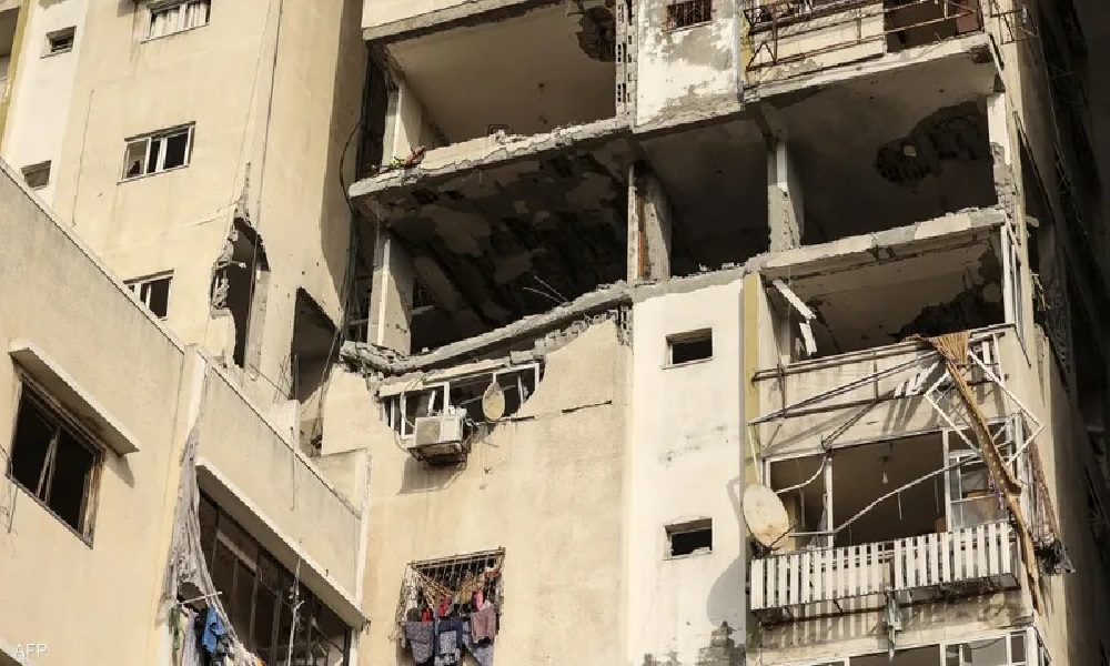 بالفيديو: لحظة استهداف شقة القيادي بحركة الجهاد في غزة