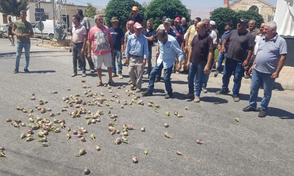 في القاع… اعتصام للمزارعين احتجاجًا على انقطاع مياه الري