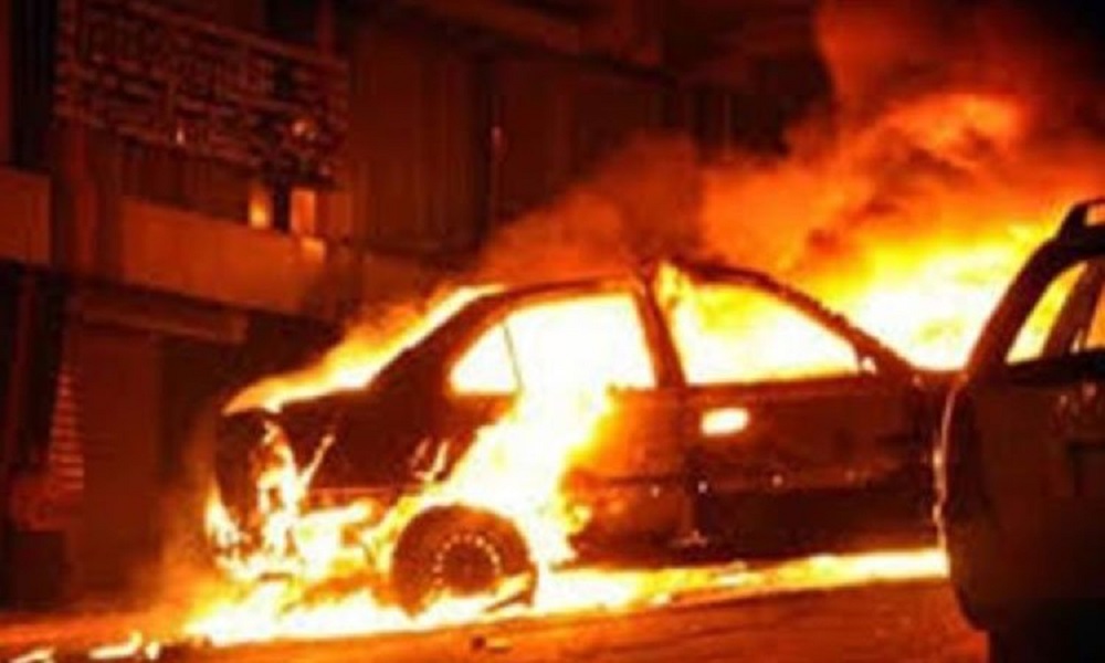 إضرام النار بسيارة مواطن في زحلة