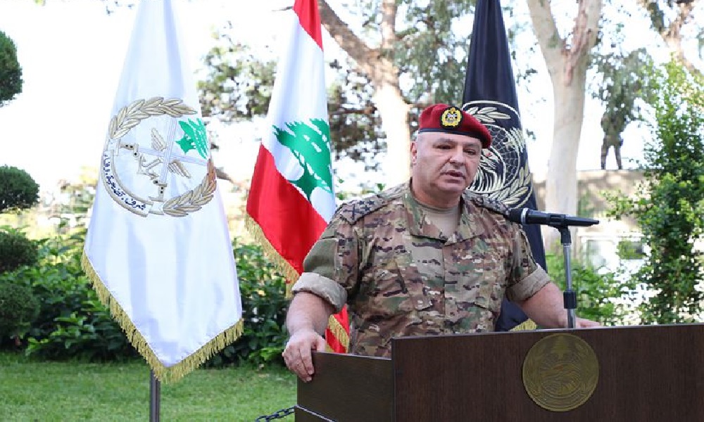 قائد الجيش: لن نسمح بانهيار لبنان
