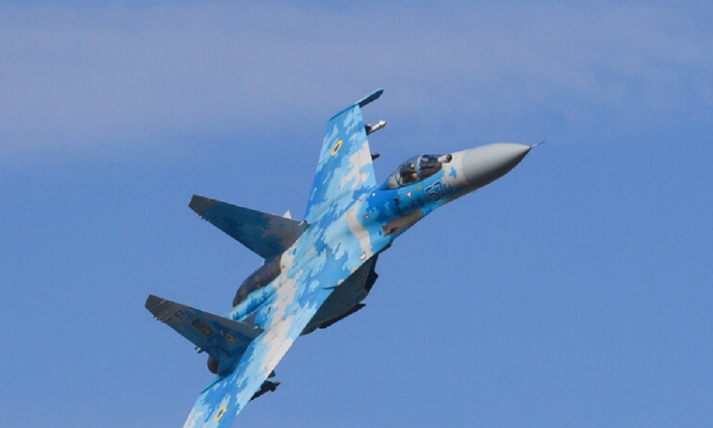 تحطم طائرة مقاتلة وسط أوكرانيا