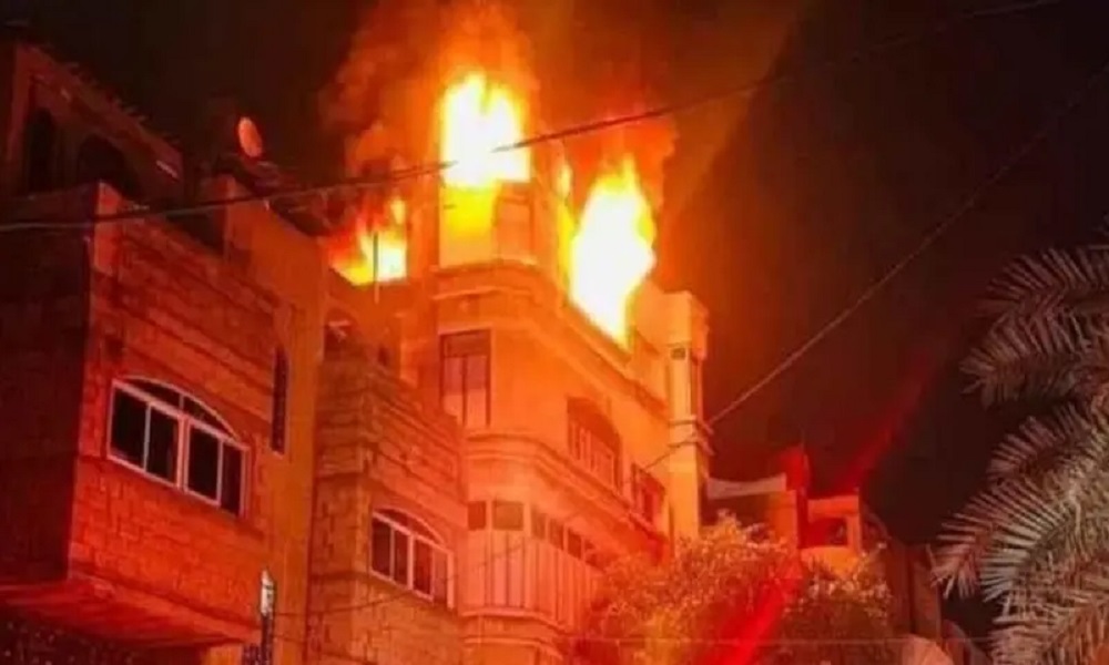 في غزة… حريق يقضي على 21 شخصًا من عائلة واحدة!