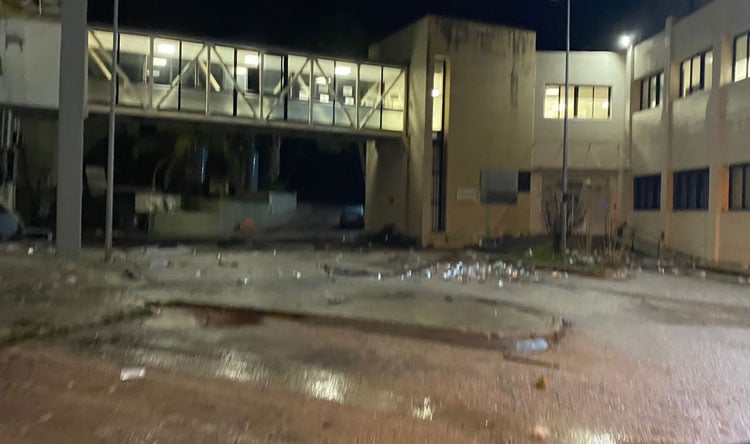 بالفيديو والصور: انفجار خزان اوكسيجين في مستشفى النبطية