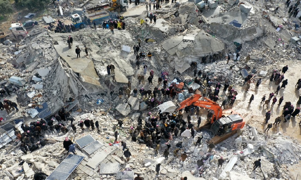 3867 هزّة ارتدادية ضربت سوريا بعد الزلزال الكبير