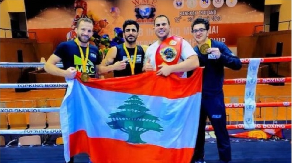 3 ميداليات ذهبية للبنان في بطولة العالم للمواي تاي