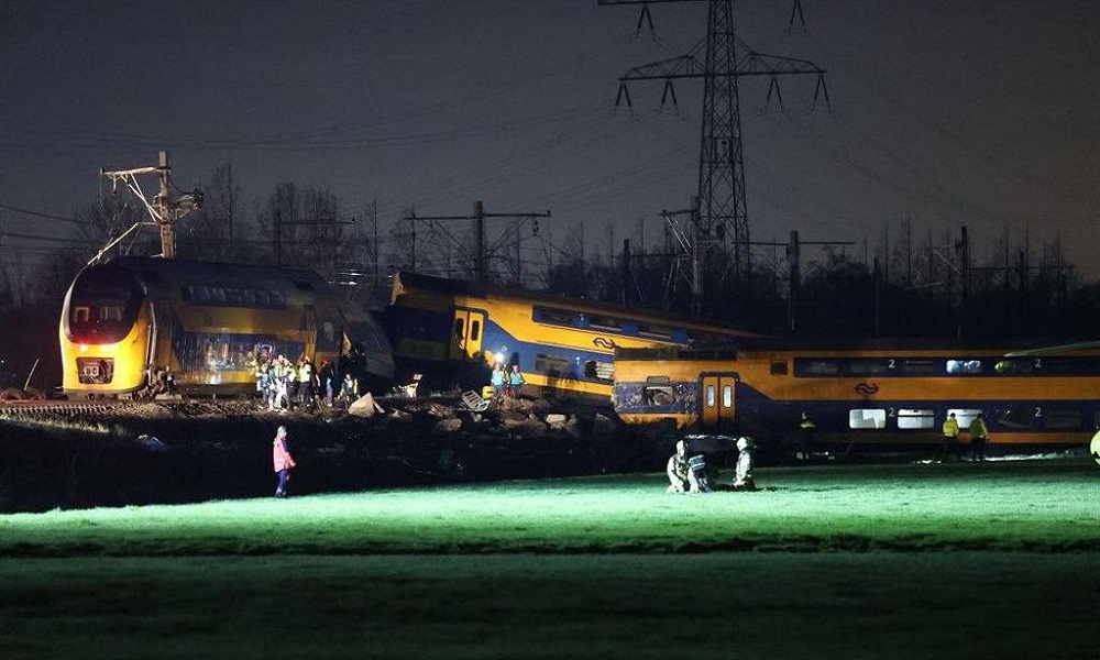 قتيل وجرحى نتيجة خروج قطار عن مساره في هولندا