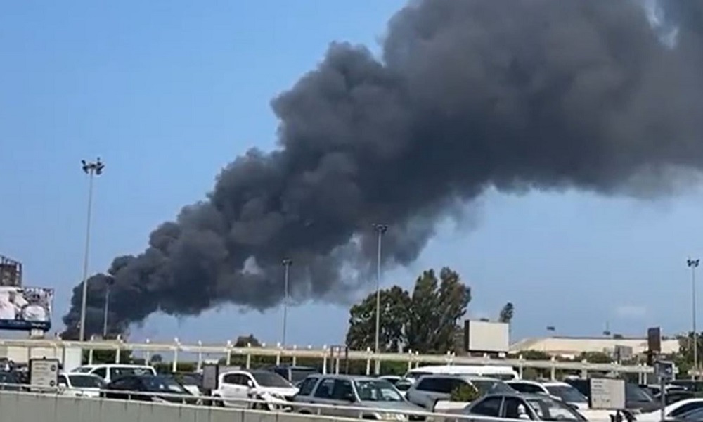 بالفيديو: حريق في مطار بيروت؟!