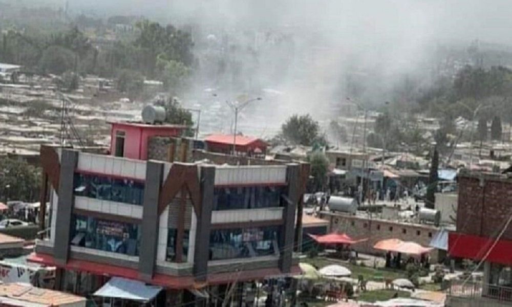 بالفيديو: إنفجار بفندق في أفغانستان