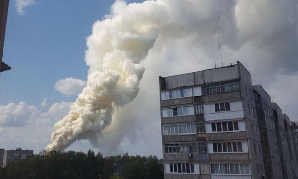 حريق بمصنع للبطاريات في مقاطعة موسكو