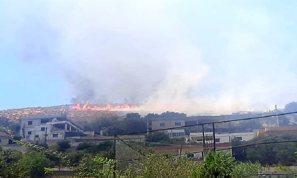 بالصور: حريق كبير في أحراج شدرة العكارية