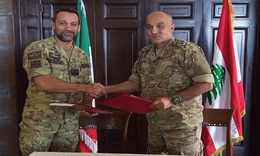 مذكرة تعاون بين الجيشين اللبناني والإيطالي