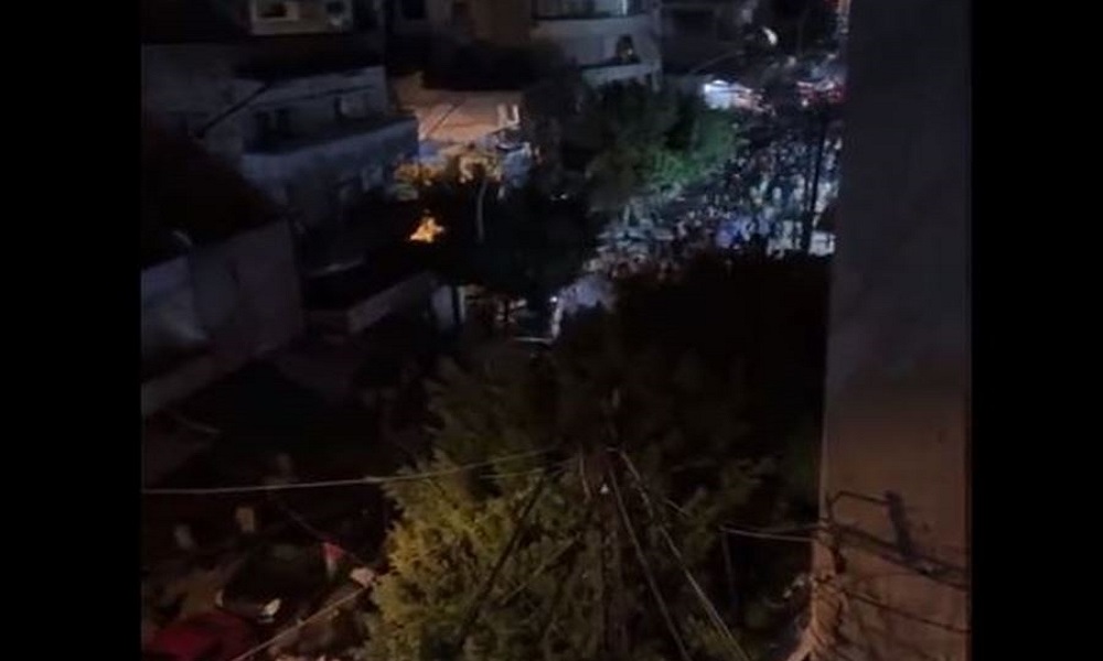 بالفيديو: هتافات وإطلاق رصاص في بيروت!