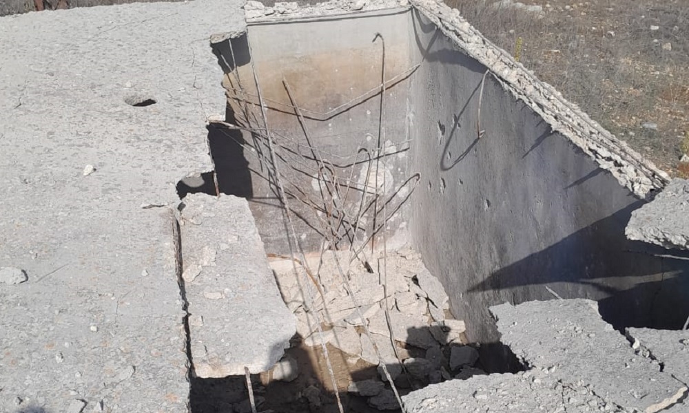 بالصور- أضرار القصف الاسرائيلي في منطقة رميش