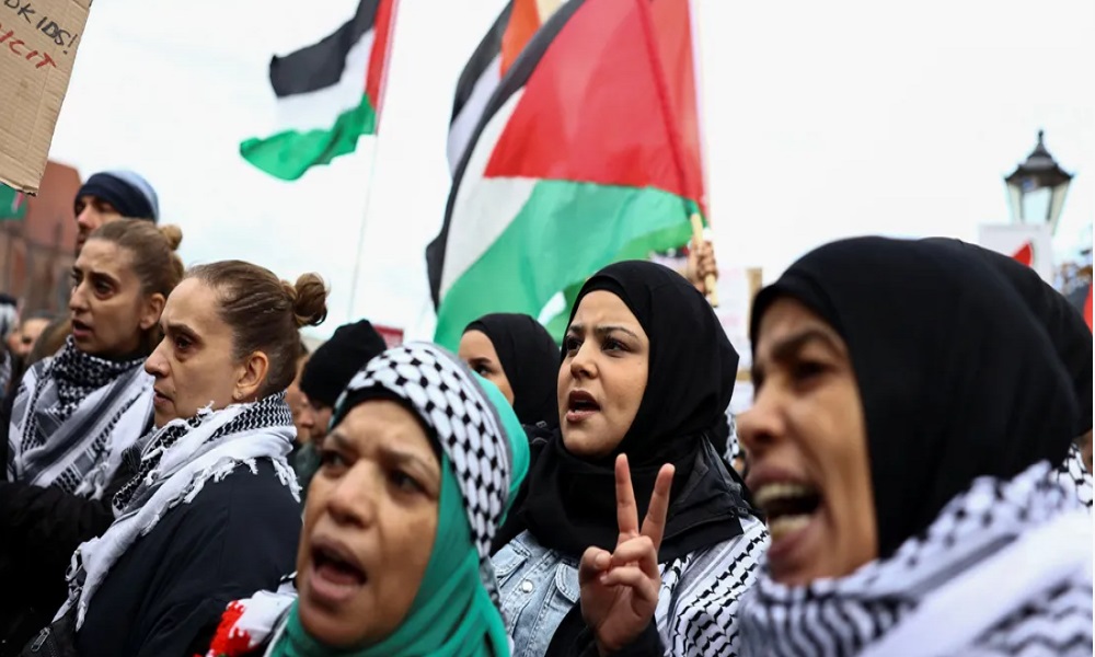 آلاف المتظاهرين في برلين تضامنا مع الفلسطينيين