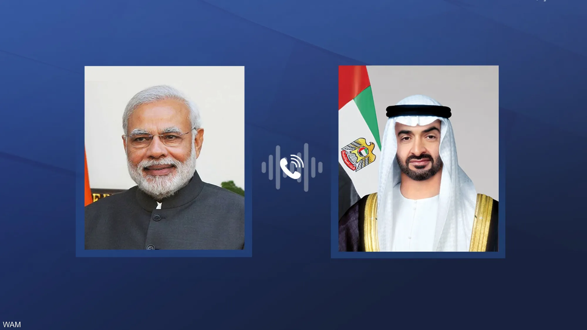 إتصال بين رئيس دولة الإمارات ورئيس وزراء الهند