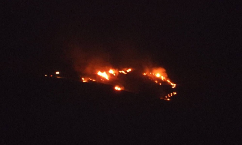 بالصورة- حريق في موقع عسكري اسرائيلي على الحدود