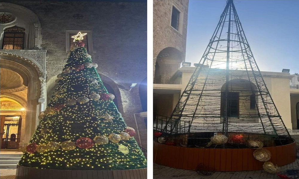 توقيف من أحرق شجرة الميلاد في طرابلس
