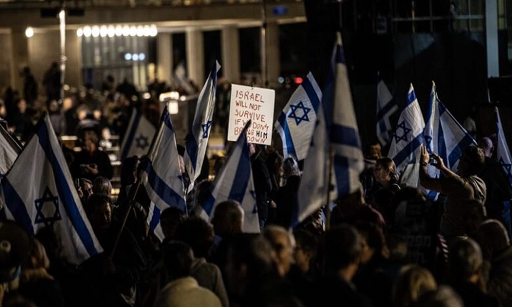 تظاهرات إسرائيلية في تل أبيب للمطالبة بانتخابات مبكرة
