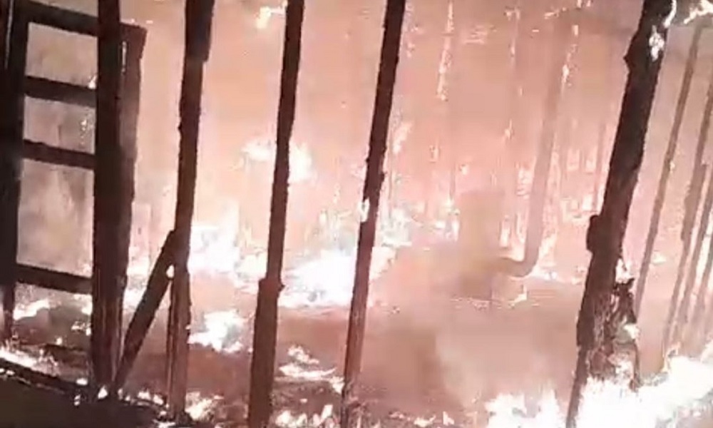 بالفيديو: حريق يلتهم خيماً للنازحين في عكار