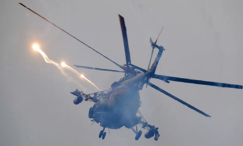  تحطم طائرة هليكوبتر روسية على متنها 3 أشخاص 
