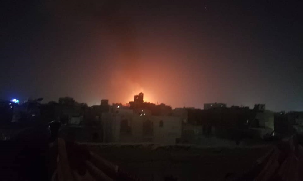 بالفيديو والصور- غارات أميركية وبريطانية تهز صنعاء