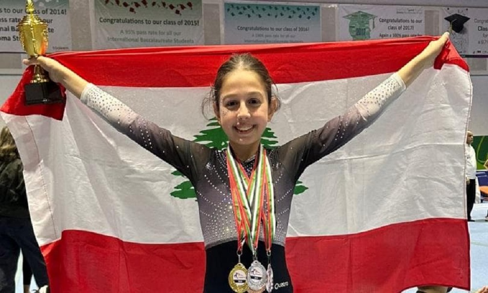 إنجاز لبناني في مسابقة دبي الدولية للجمباز