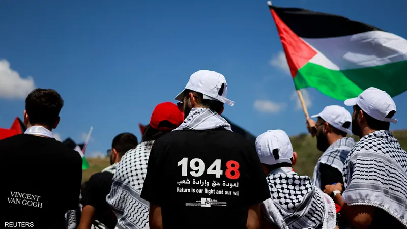 فلسطينيون في إسرائيل يطالبون بحق العودة