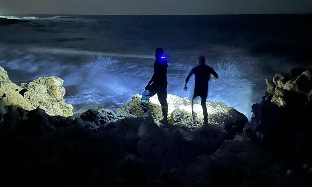 بالصور: البحث عن مواطنين فقدا عند شاطئ كفرعبيدا