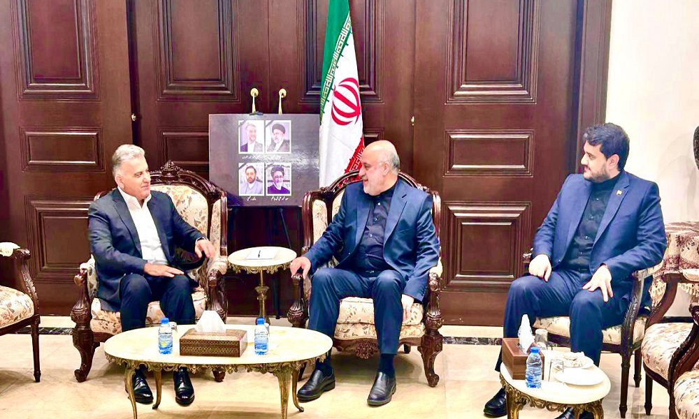 اللواء إبراهيم زار السفير الإيراني معزيًا برئيسي وعبد اللهيان
