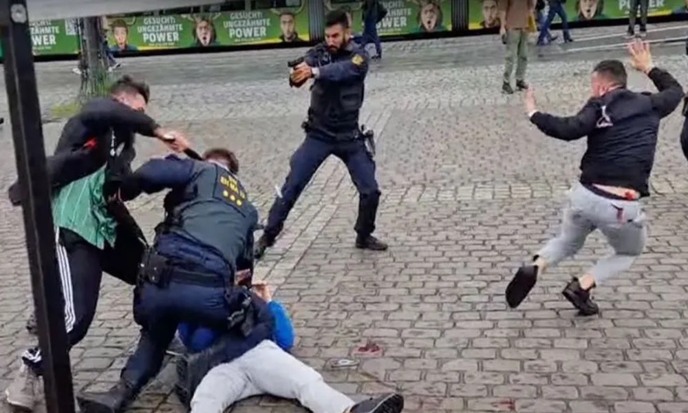 بالفيديو: جرحى جراء هجوم بسكين في ألمانيا