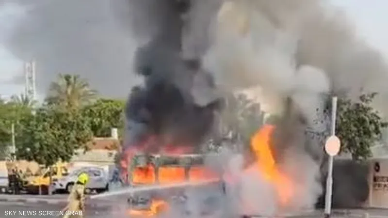 انفجار حافلة في إسرائيل
