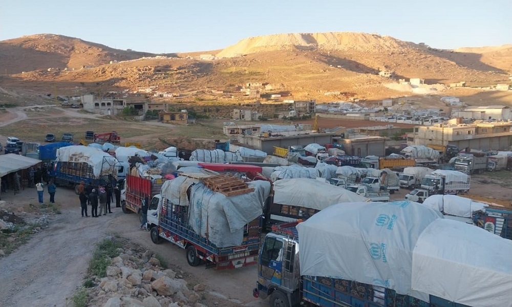 بالصور: لبنان يستأنف رحلات العودة الطوعية للنازحين