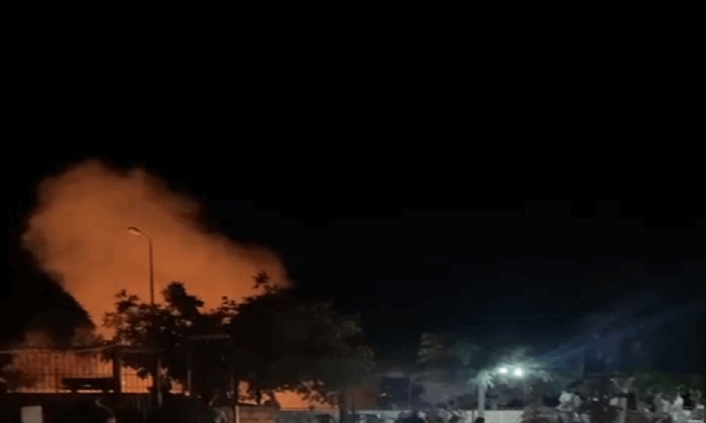 بالفيديو: حريق كبير في بلدة جرجوع