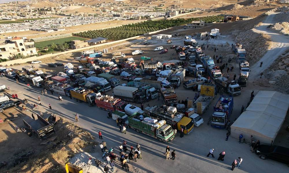 بالصور- عودة طوعية لسوريين نظمها الامن العام