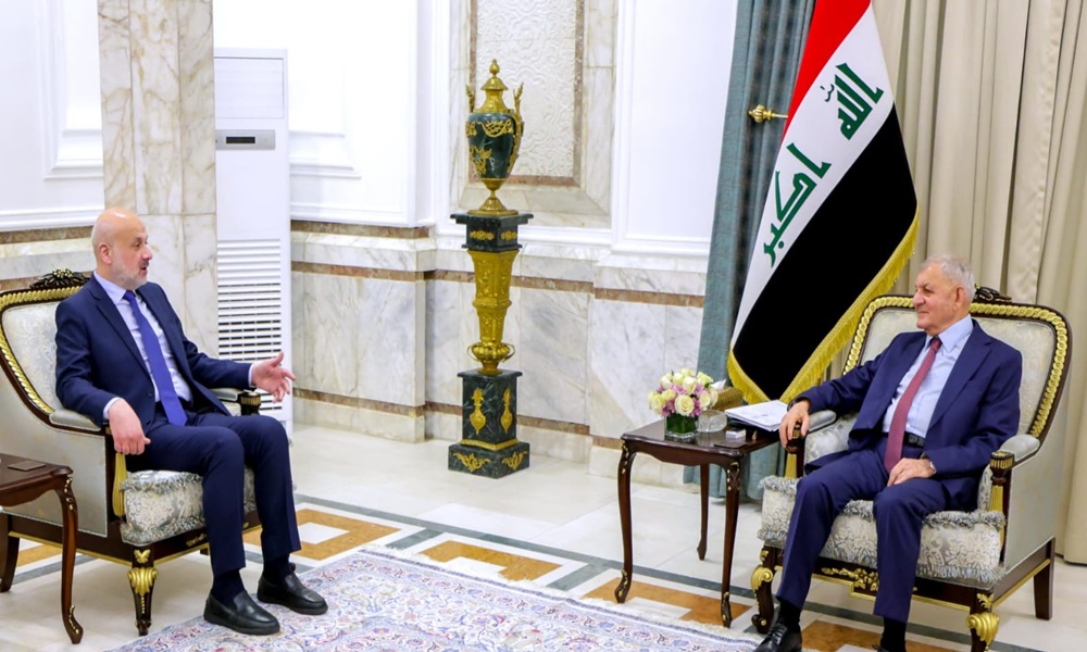 الرئيس العراقي استقبل مولوي: لتعزيز التعاون بين البلدين