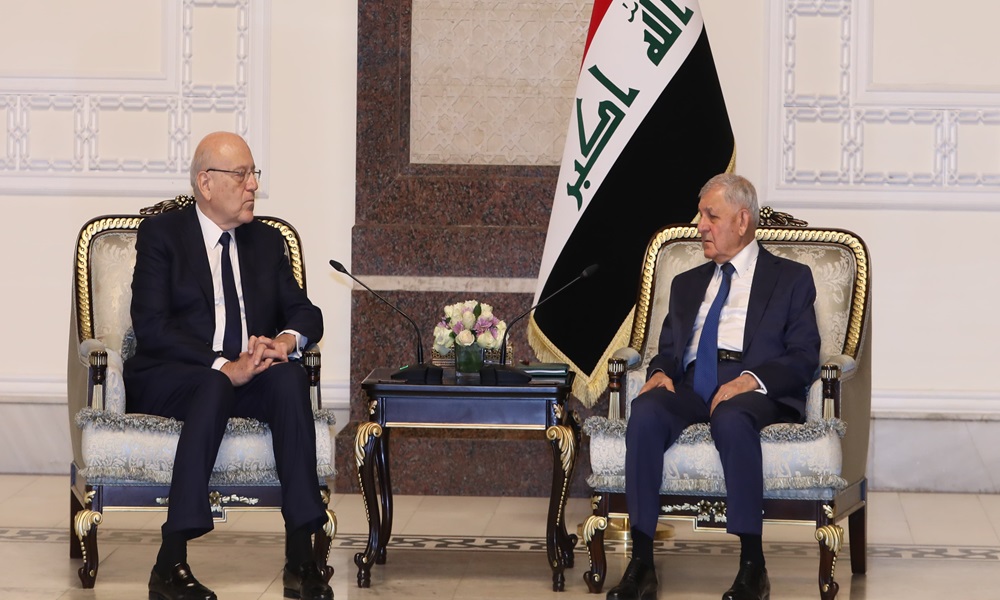 ميقاتي يدعو الرئيس العراقي لزيارة لبنان